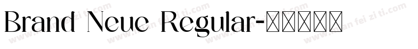 Brand Neue Regular字体转换